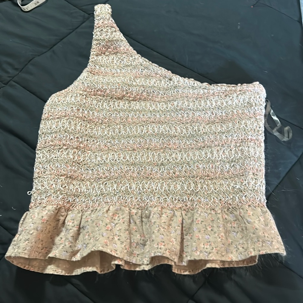 One shoulder tank top